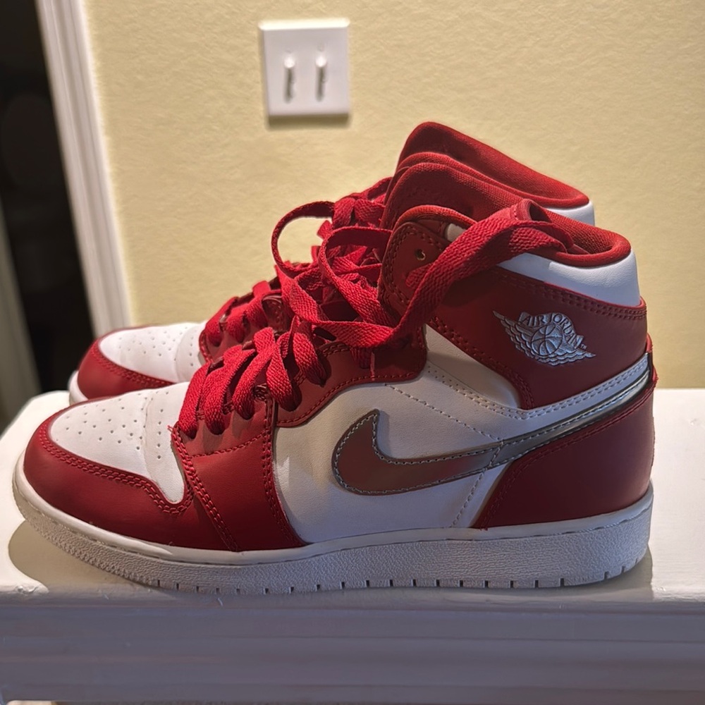 Kids Red and White Sneakers
